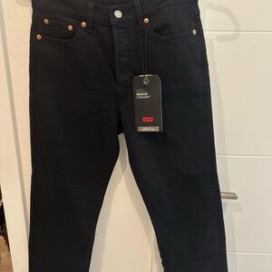 Levi's Black Wedgie Straight Jeans with Tag